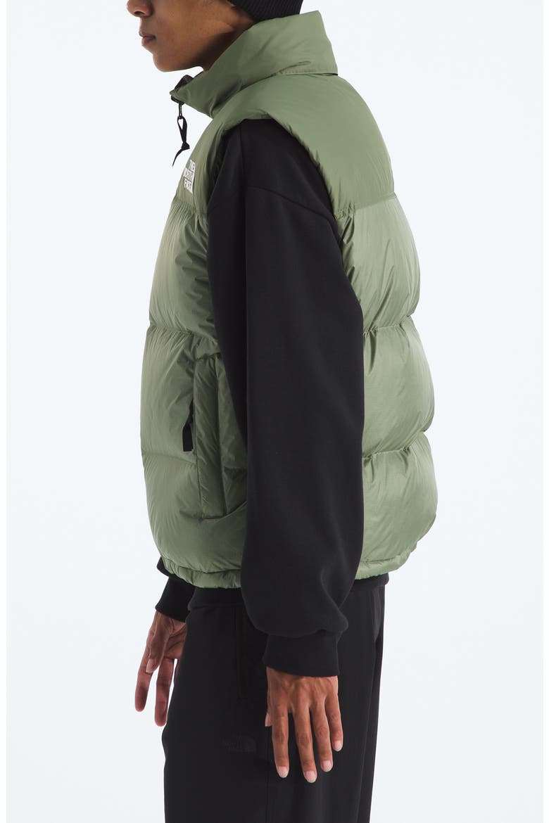 1996 Retro Nuptse Water Resistant Down Puffer Vest, Alternate, color, BARK MIST
