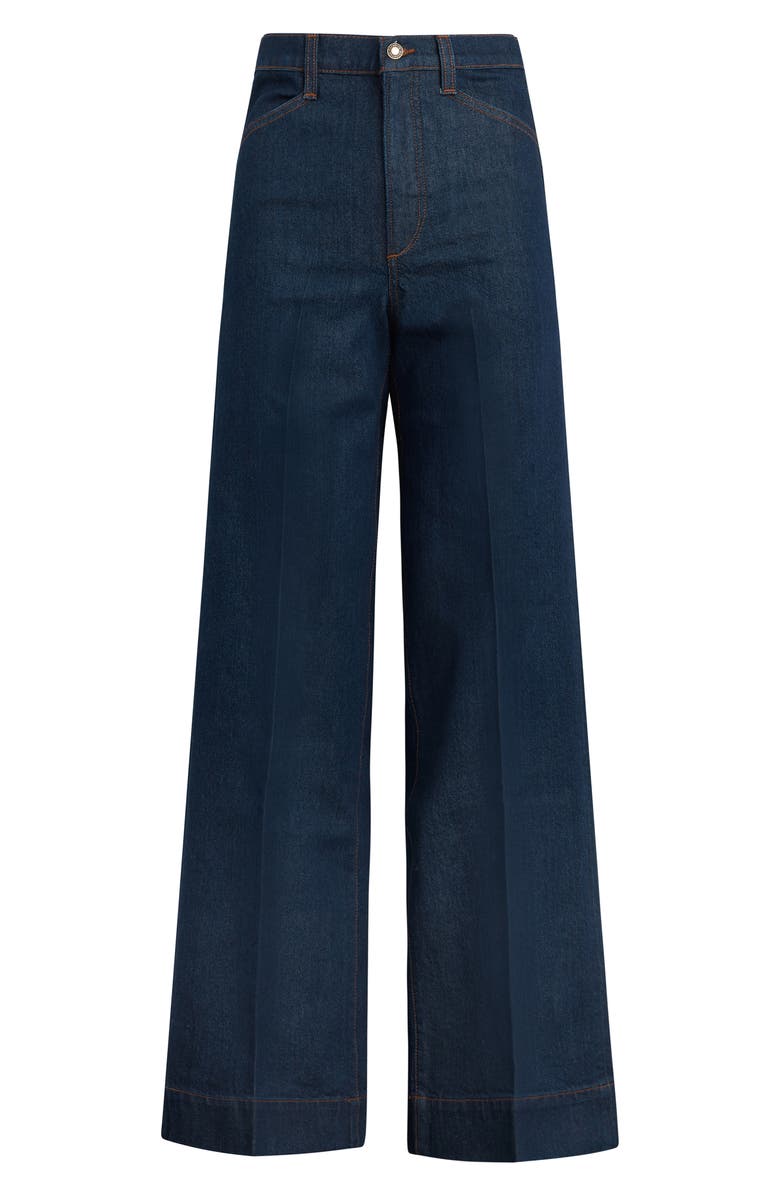 Favorite Daughter The Mischa Super High Waist Wide Leg Jeans, Alternate, color, Pepper