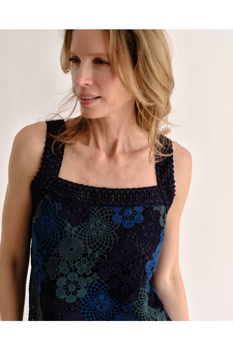 Hope Ombre Lace Tank, Alternate, color, Navy