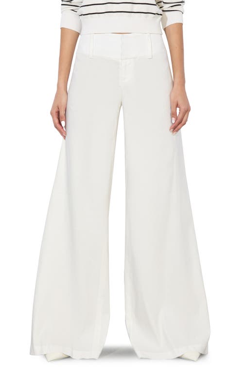 Alice And Olivia Alice + Olivia Olivia Linen Blend Wide Leg Pants