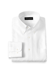 Paul Fredrick Non-iron Cotton Twill Button Down Collar Dress Shirt