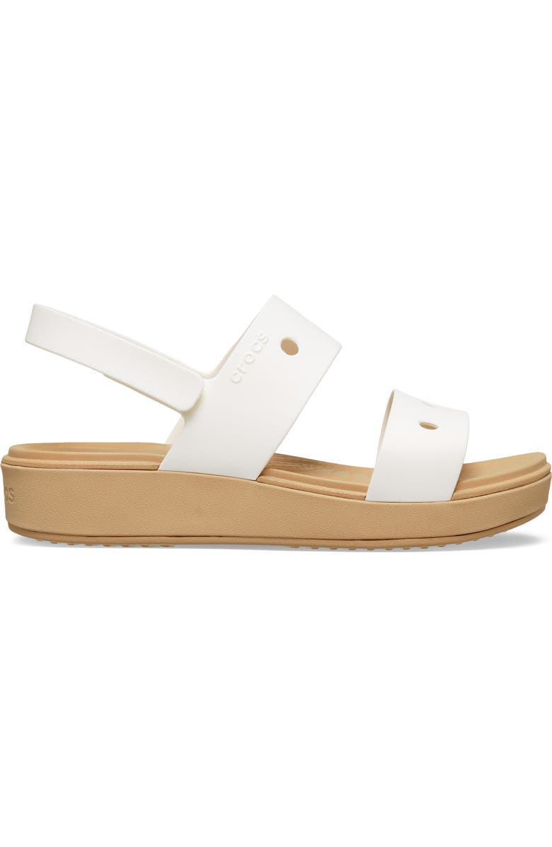 CROCS Kids' Brooklyn Slingback Sandal, Alternate, color, Chalk/ Cashew