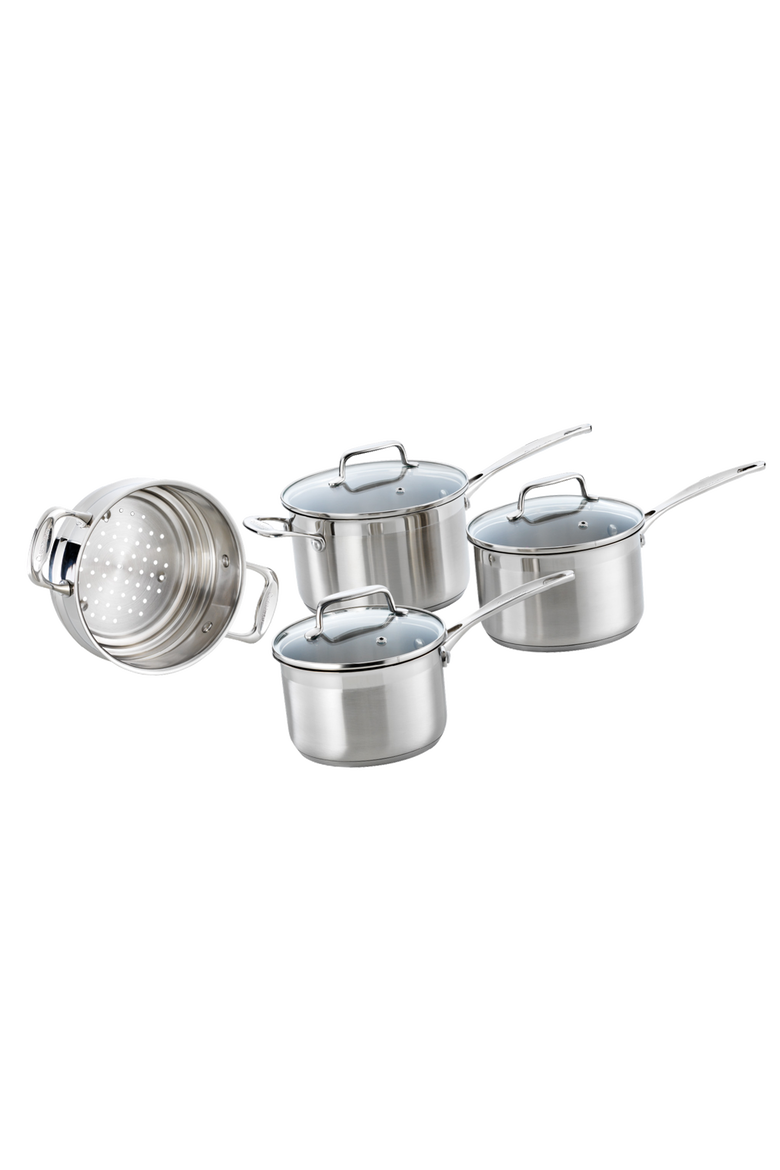 iconiX™ 7-Piece Cookware Set, Main, color, SILVER