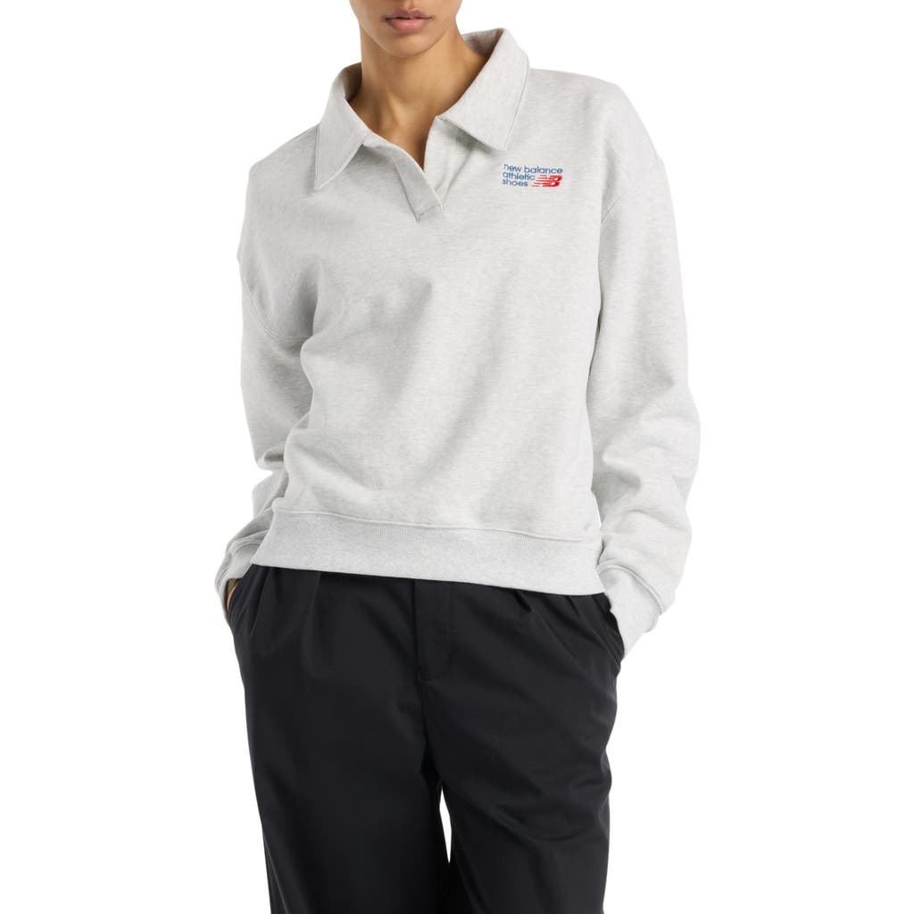 New Balance French Terry Polo Sweatshirt