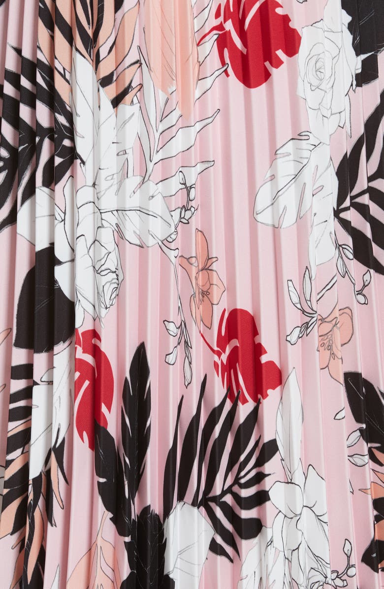 Fuzzi Print Pleat Maxi Skirt, Alternate, color, 