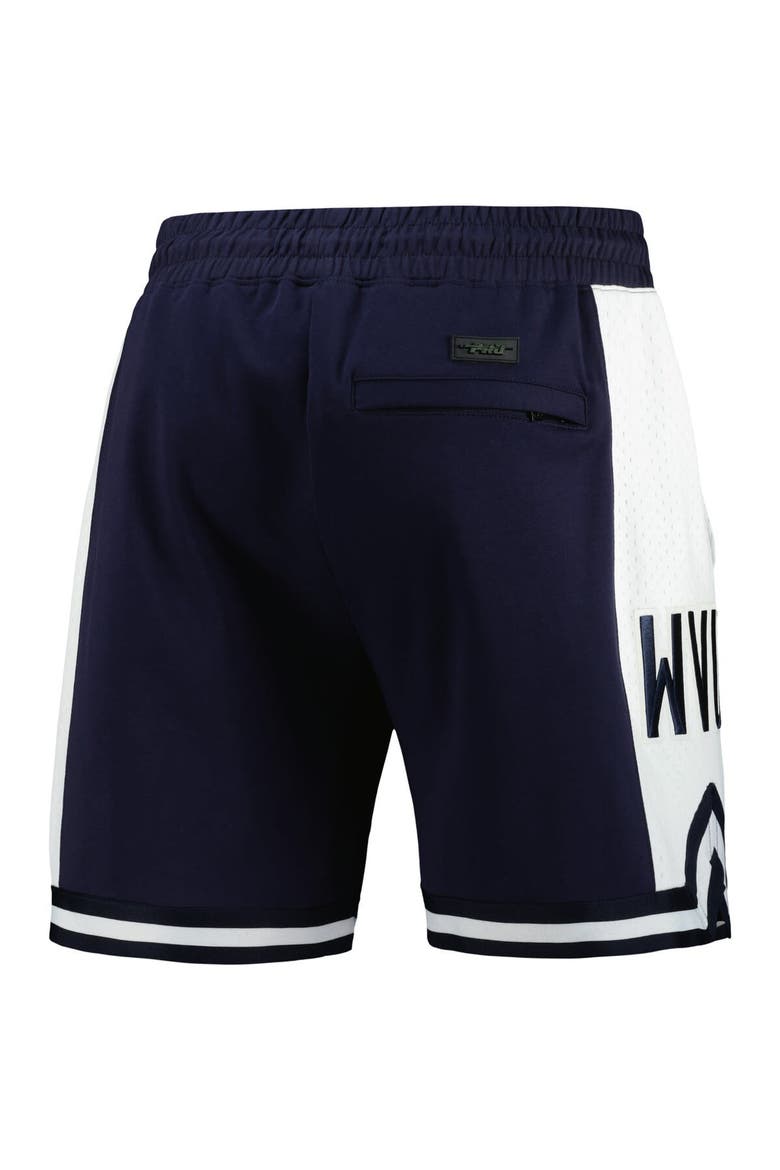Men's Pro Standard Navy West Virginia Mountaineers Script Tail DK 2.0 Shorts, Alternate, color, Navy