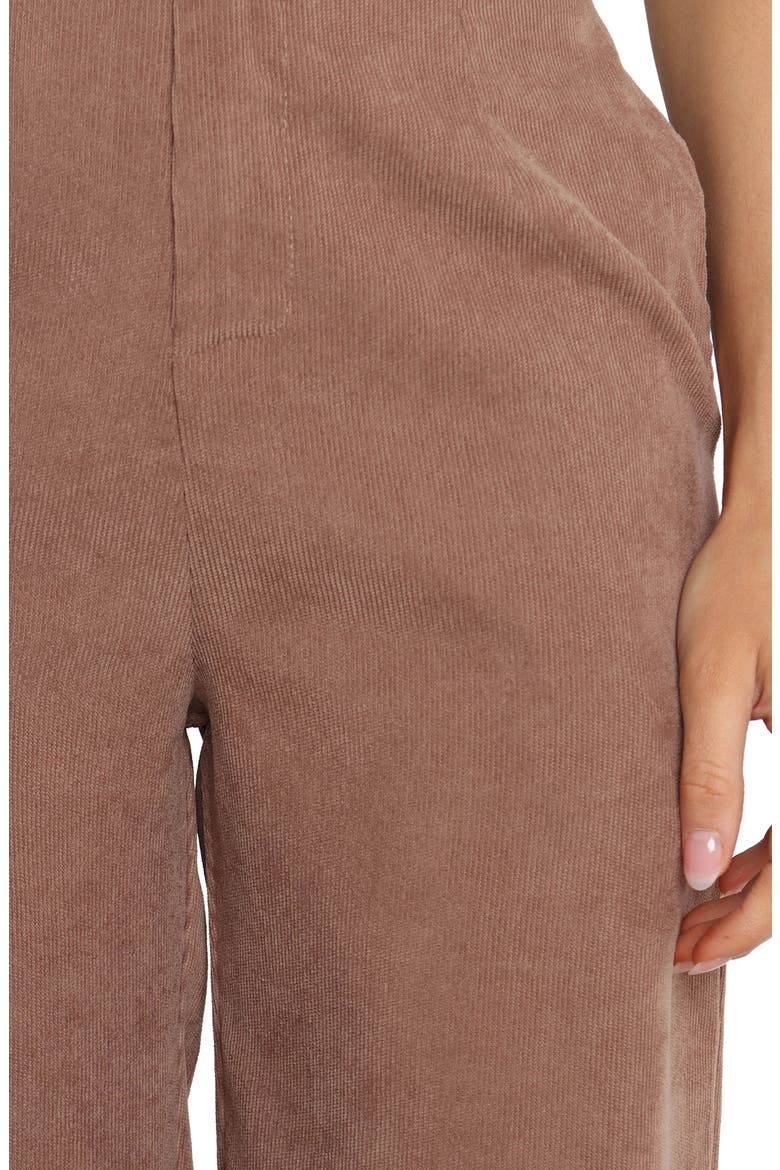 Springfield High Waist Cotton Corduroy Pants, Alternate, color, BROWN