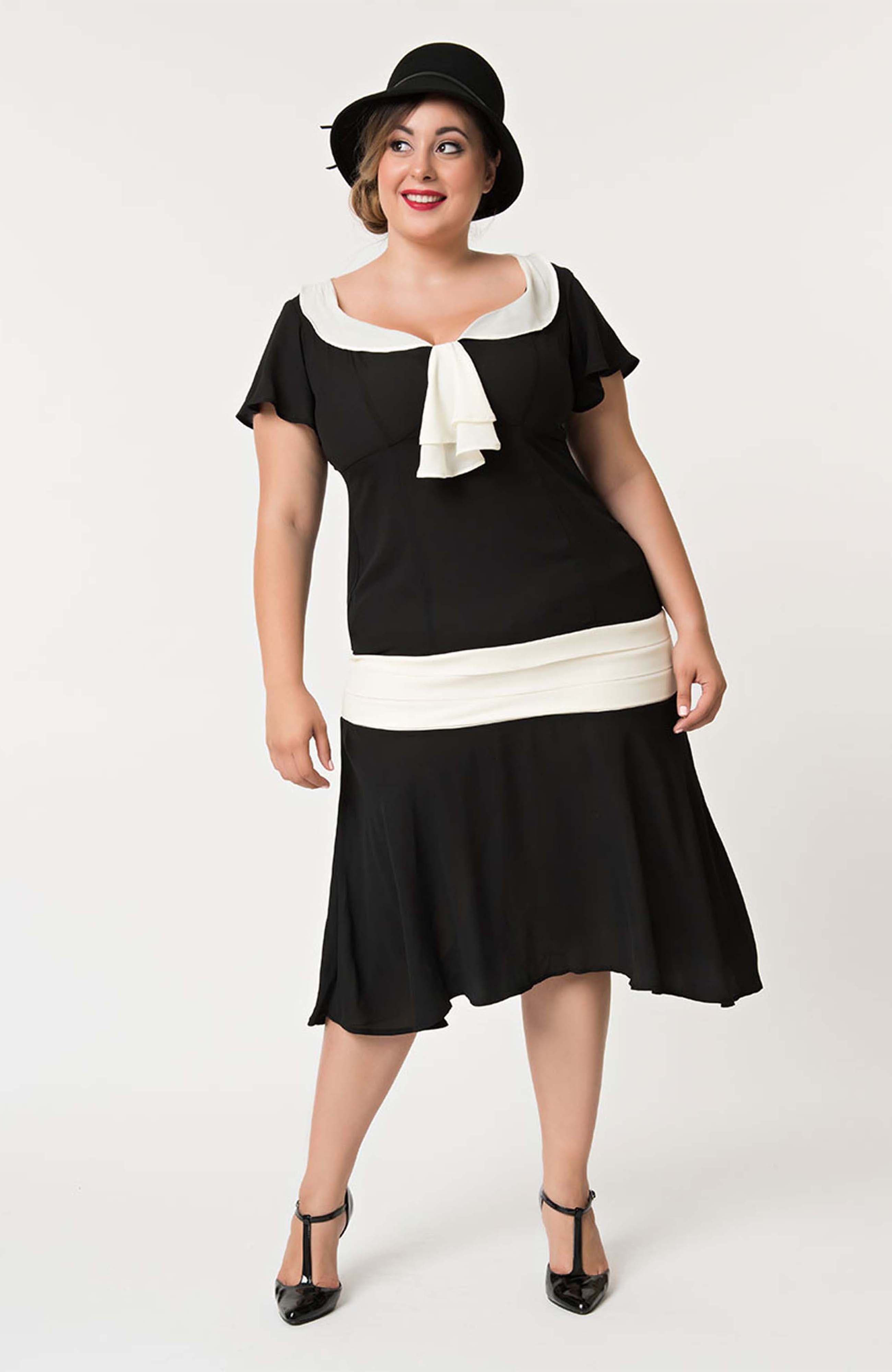 Unique Vintage Plus Size 1920s Wilshire Flapper Day Dress | Nordstrom