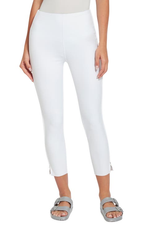 ́ Crop Slit Denim Leggings