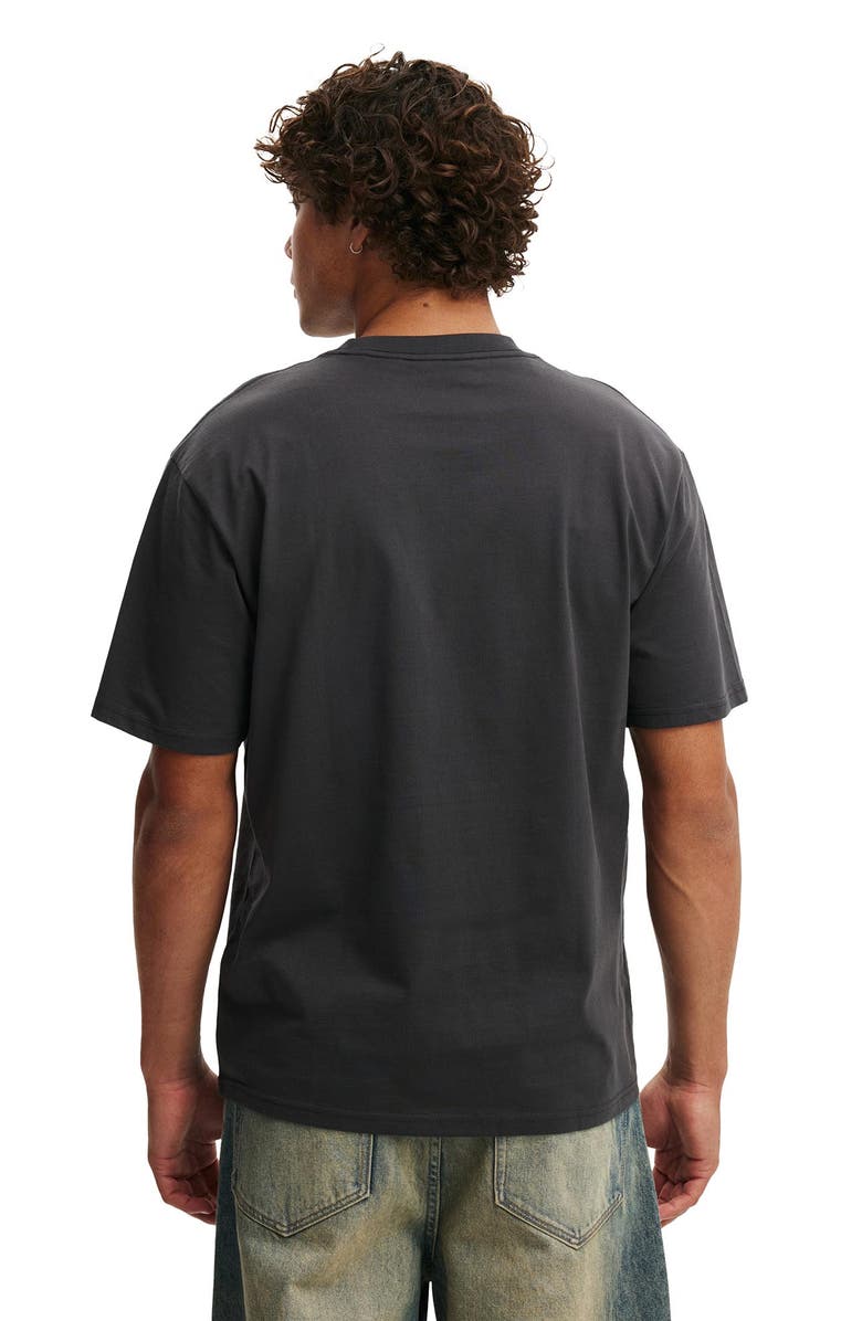 Cotton On Men's Premium Loose Fit Music T-Shirt, Alternate, color, Washed Black - Ac Dc - For