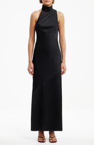 Significant Other Nadia One-Shoulder Satin Cocktail Dress