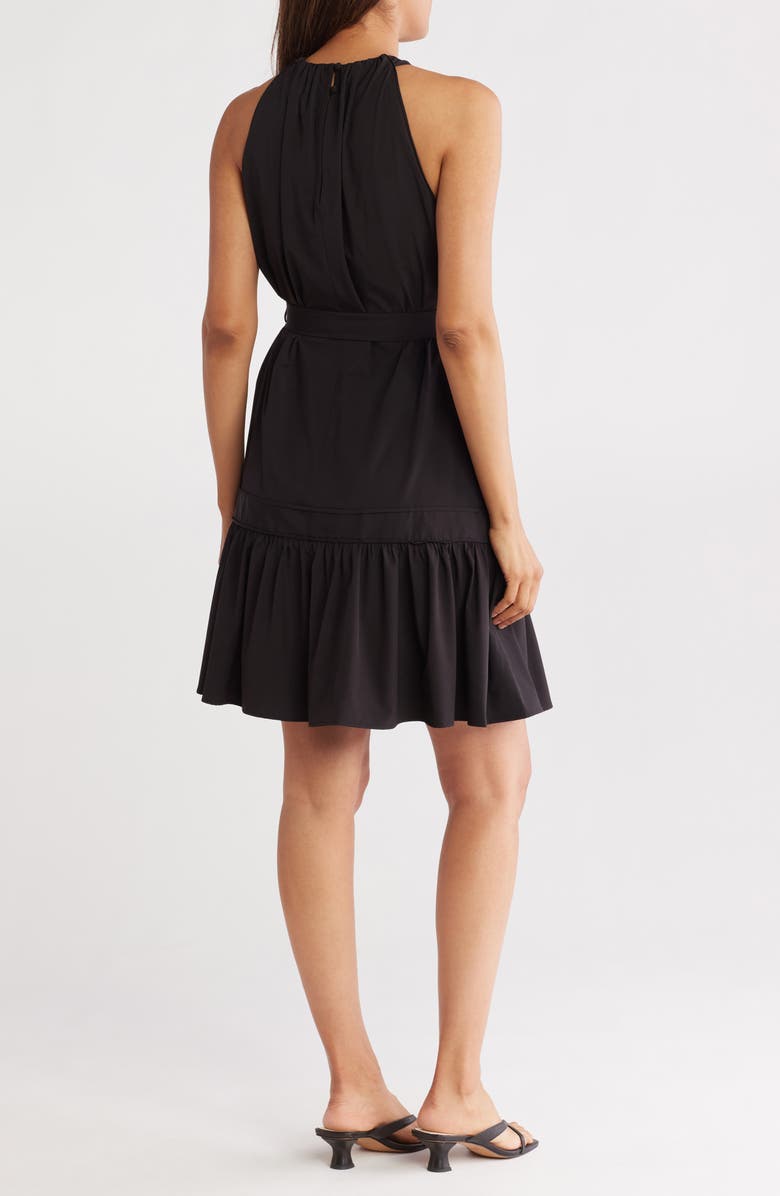 Calvin Klein Halter Neck Sleeveless Dress, Alternate, color, 