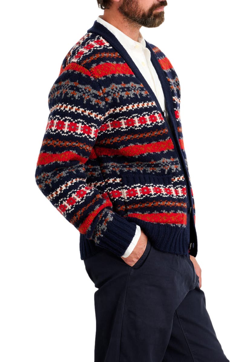 Alex Mill Fair Isle Wool Blend Cardigan, Alternate, color,