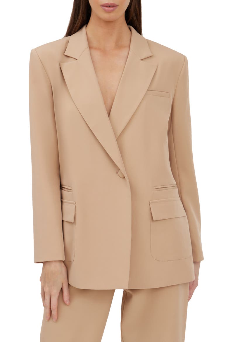 Lindsay Oversize Blazer, Main, color, BEIGE