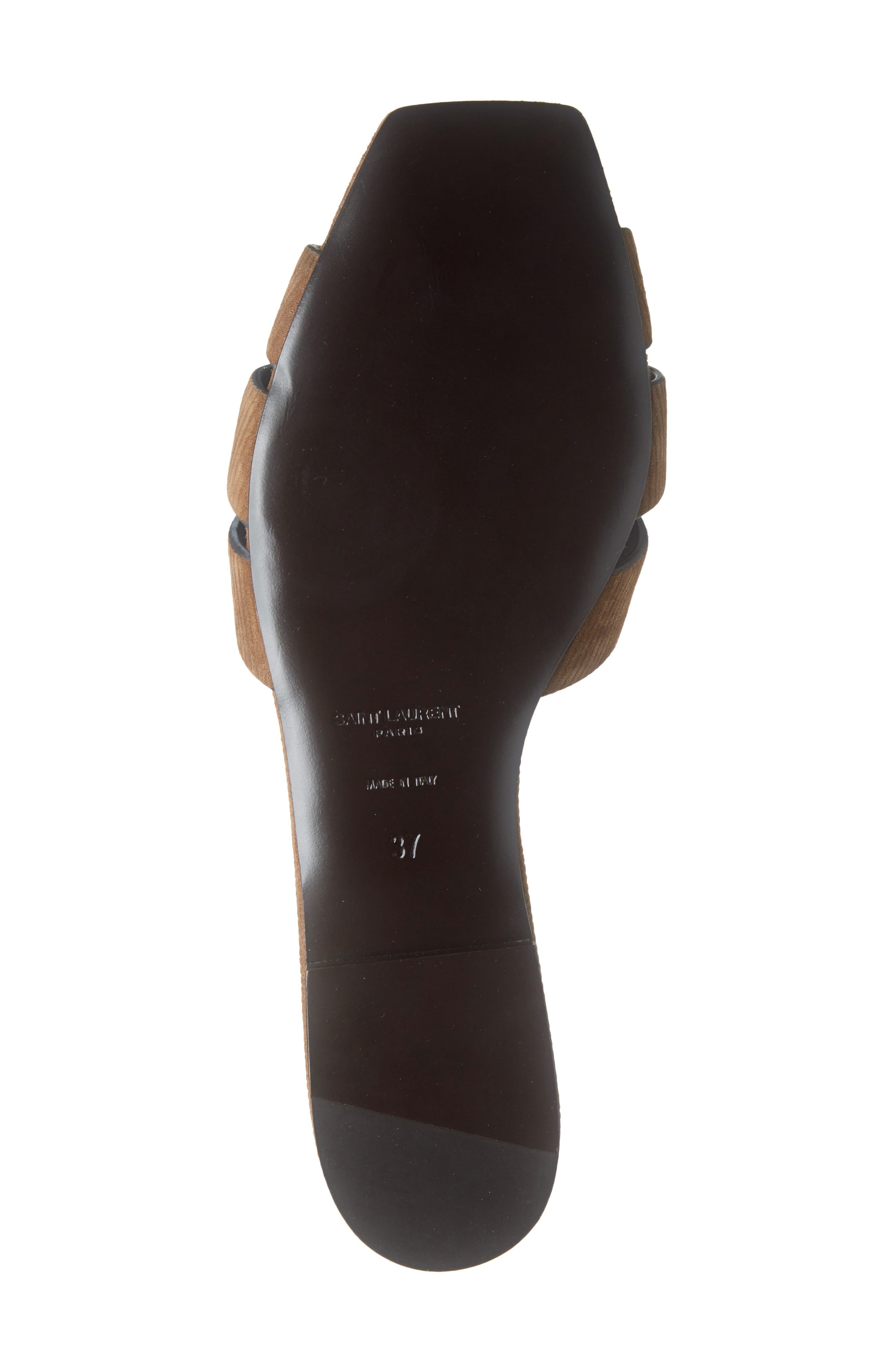 Saint Laurent Tribute Nu Pieds Slide Sandal, Alternate, color, 