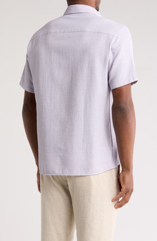 Westzeroone Enigo Short Sleeve Button-up Shirt In Lavender Sunset