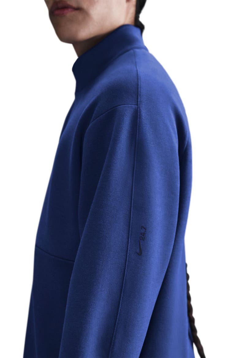 24.7 ImpossiblySoft Dri-FIT Half Zip Top, Alternate, color, DEEP ROYAL BLUE/ BLUE VOID