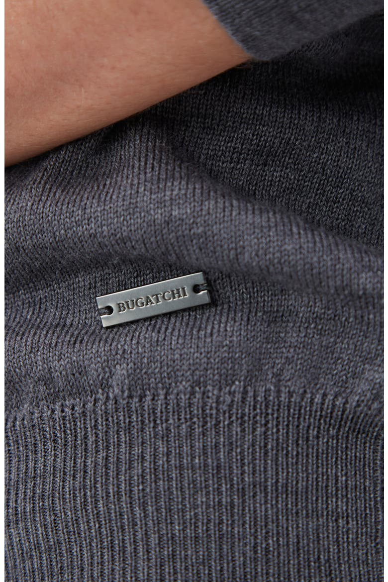 Merino Wool Quarter Zip Pullover, Alternate, color, ANTHRACITE