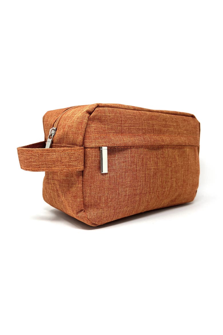 Mens Toiletry Bag, Alternate, color, Orange
