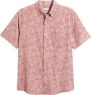 Reyn Spooner Mala Melia Short Sleeve Button-Down Sport Shirt