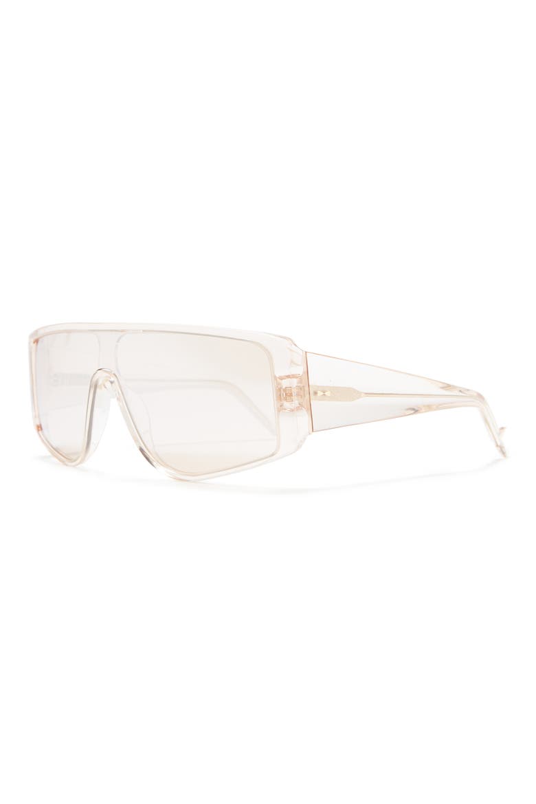 136mm Shield Sunglasses, Alternate, color, ROSE / SILVER ROSE MIRROR