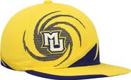 Mitchell & Ness Youth Mitchell & Ness Gold/Blue Marquette Golden Eagles Spiral Snapback Hat