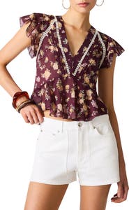 Steve Madden Leyla Cotton Voile Top