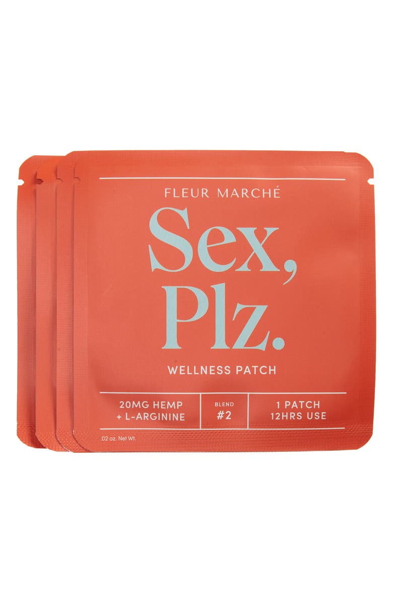 Fleur Marché Sex, Plz. Set of 4 CBD Wellness Patches, Main, color, 