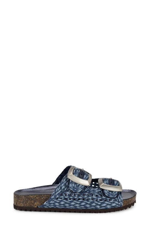 Nine West Tenli Two-strap Sandal In Medium Blue