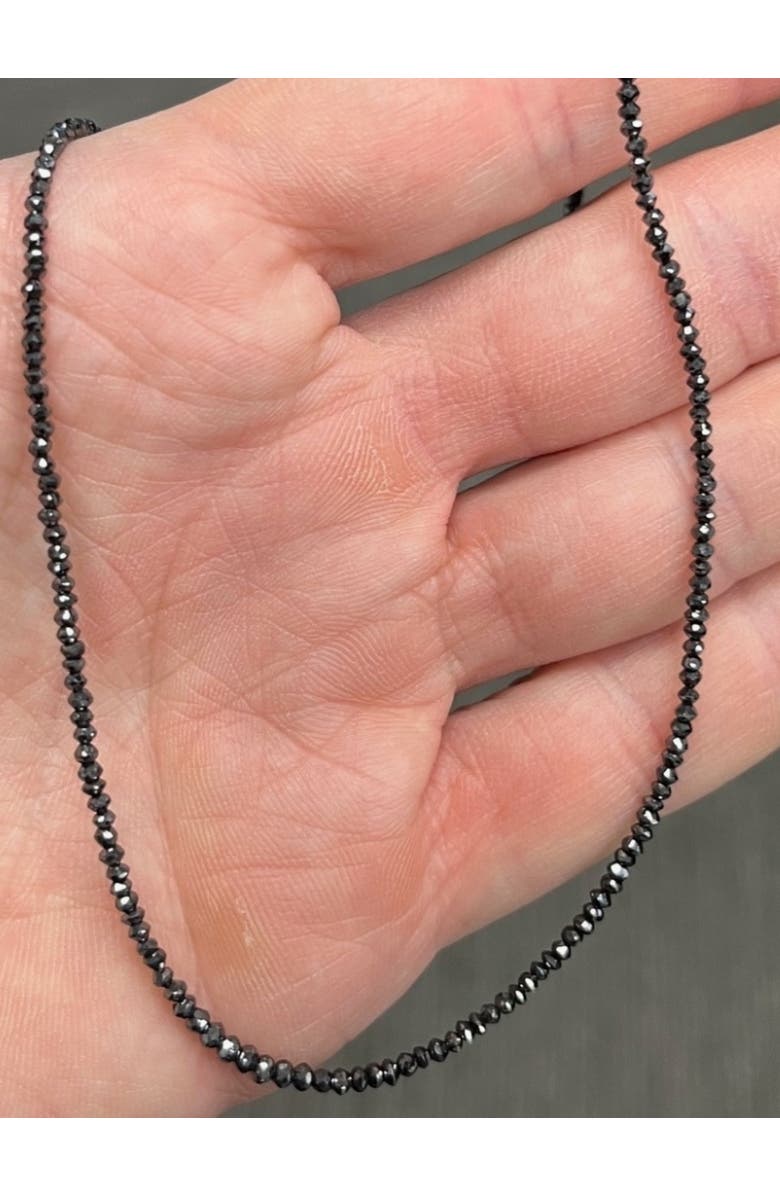 Bliss Diamond 15Ct TW Black Diamond Necklace 16" With 2" Extended 18k Gold, Alternate, color,