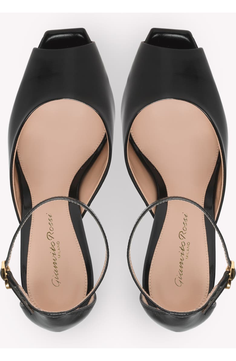 Gianvito Rossi Ethel Sandal, Alternate, color, Black Nappa