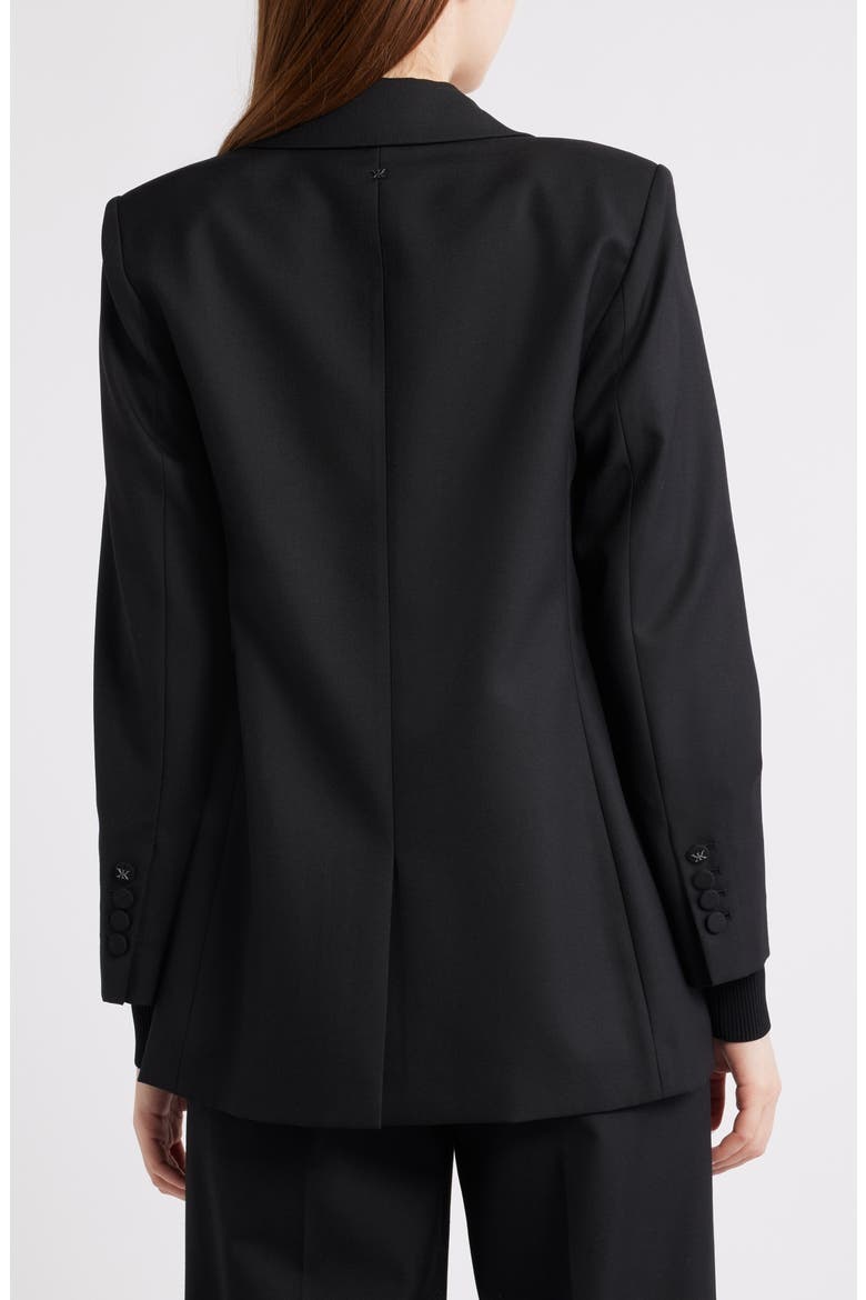 Nora Wool Blend Blazer, Alternate, color, BLACK