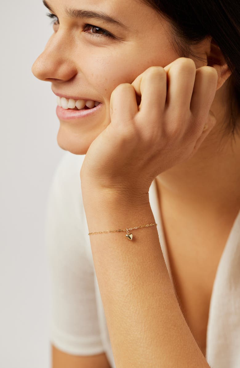 Ana Luisa Gold Charm Bracelet - Gold Heart Bracelet, Alternate, color, Gold