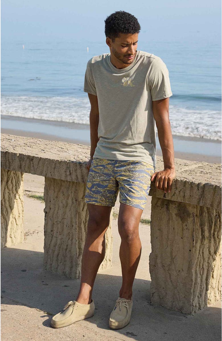 Toad & Co Men's Boundless Pull-On Short, Alternate, color, Blue Shadow Camo Print