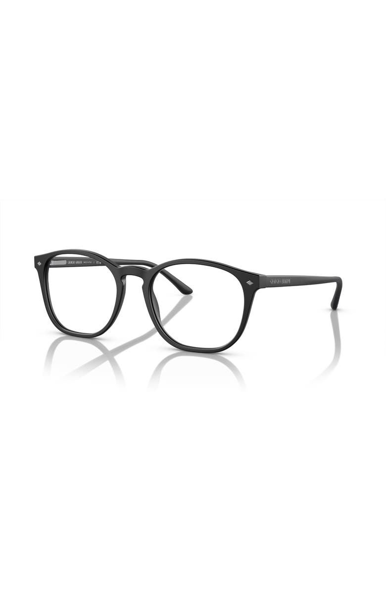Giorgio Armani 50mm Phantos optical glasses, Main, color, Black