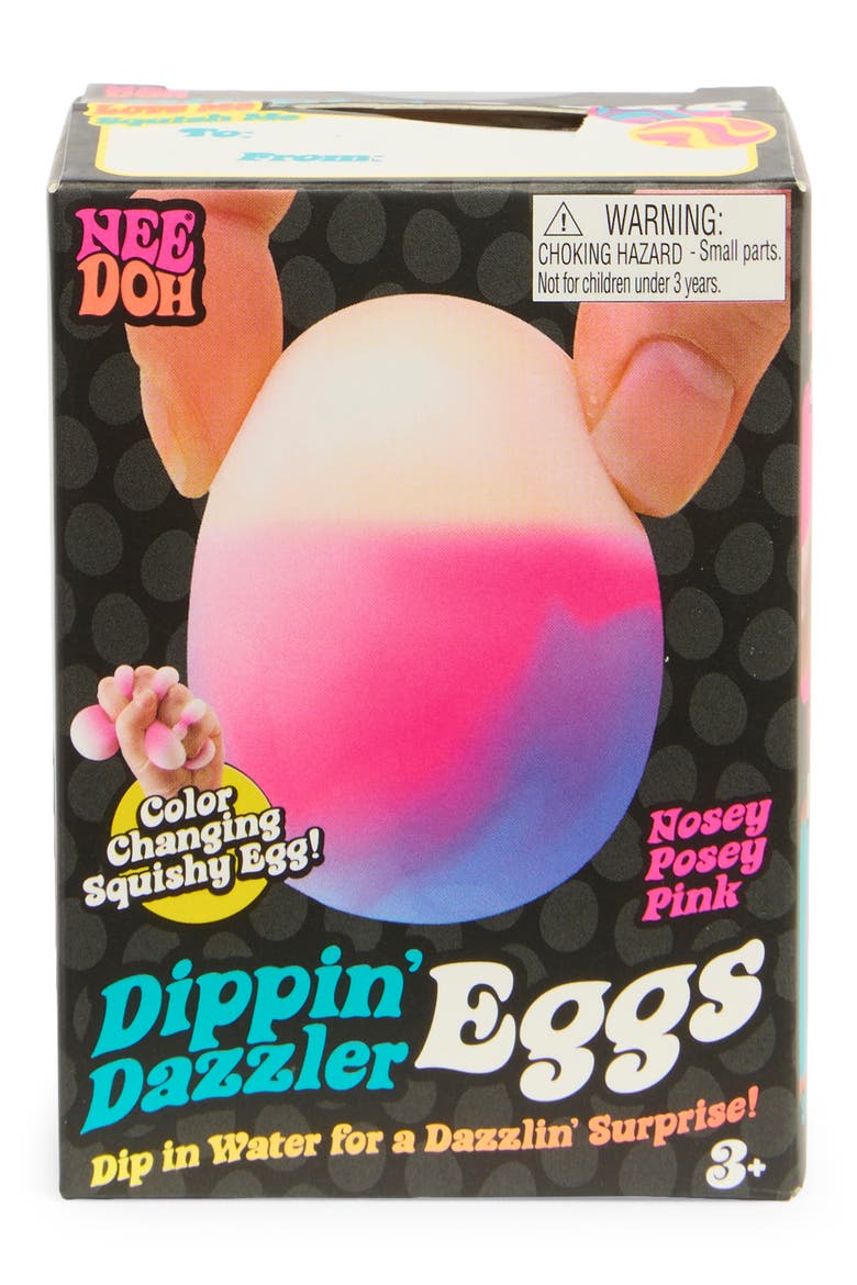 NeeDoh Dippin' Dazzler Egg Color-Changing Sensory Toy, Main, color, MULTI