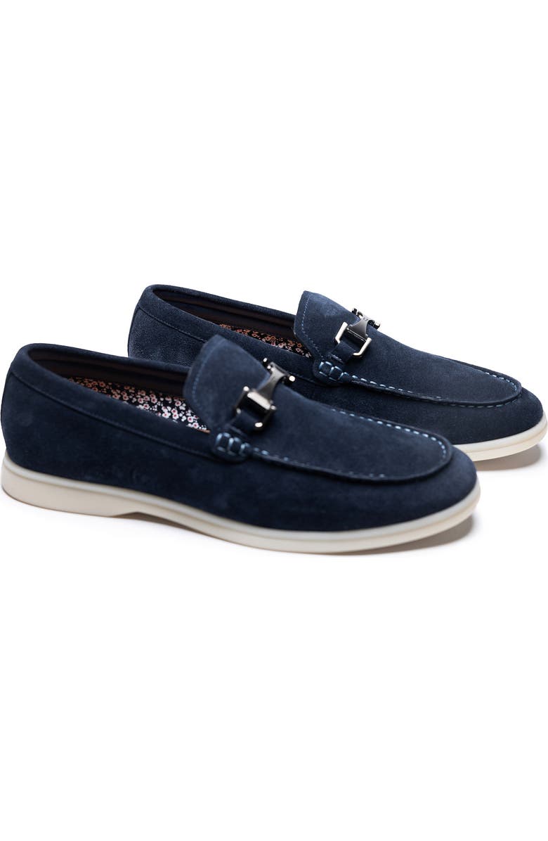 TailorByrd Mikey Bit Loafer, Main, color, Navy
