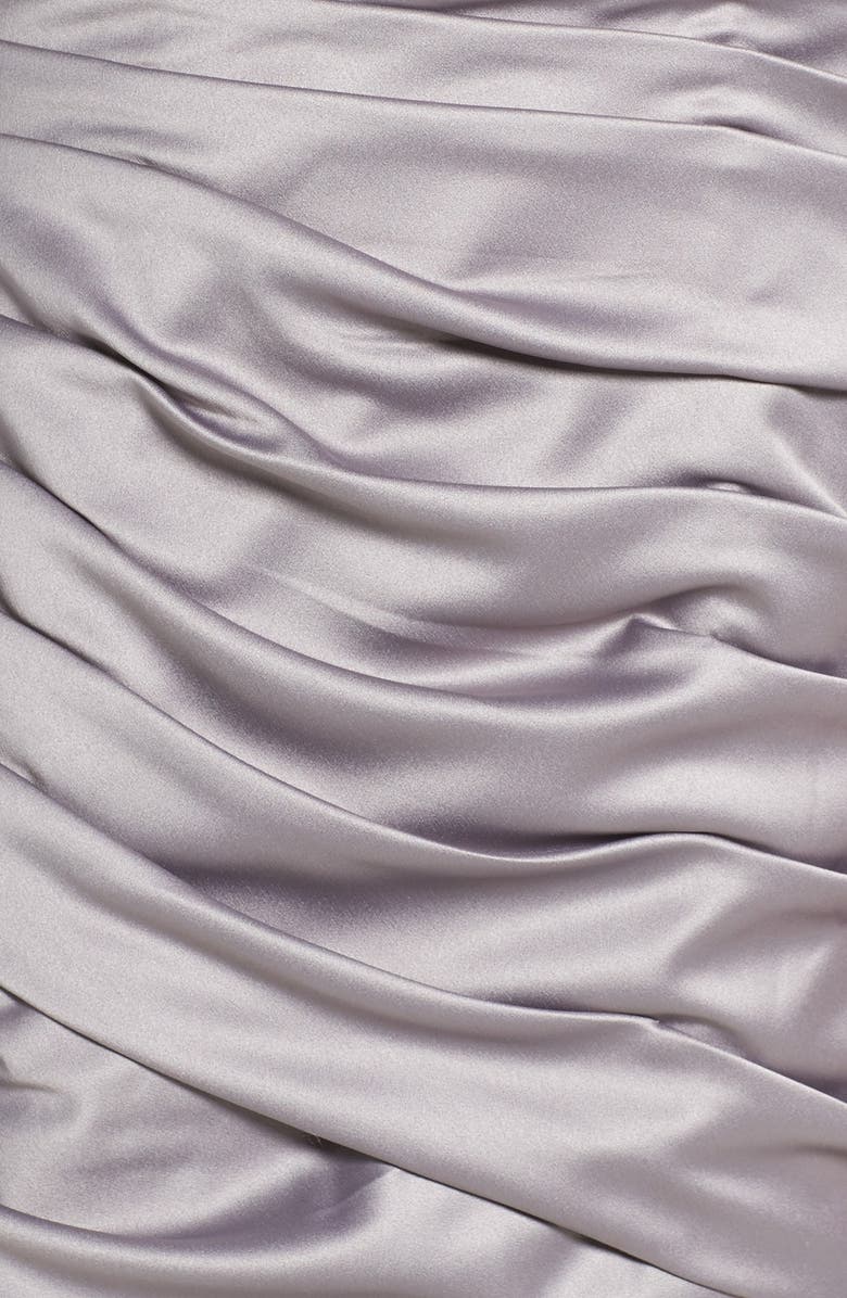 La Femme Embellished Lace & Satin Trumpet Gown, Alternate, color,