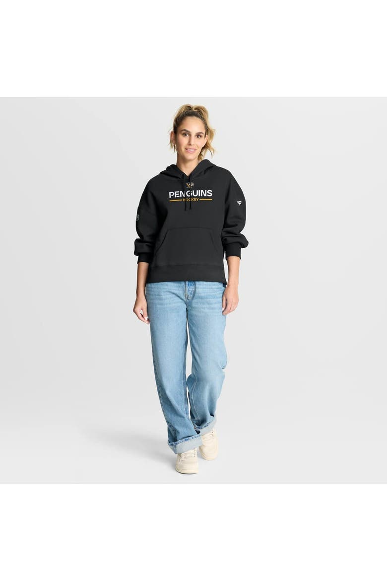 Women's Fanatics Black Pittsburgh Penguins Authentic Pro Primary Pullover Hoodie, Alternate, color, Black