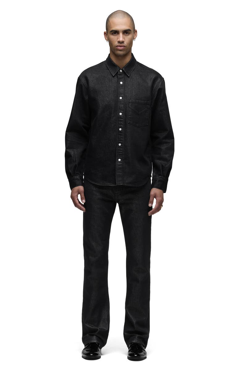 Hudson Jeans Walker Metallic Kick Flare Jeans, Alternate, color, Stargazer