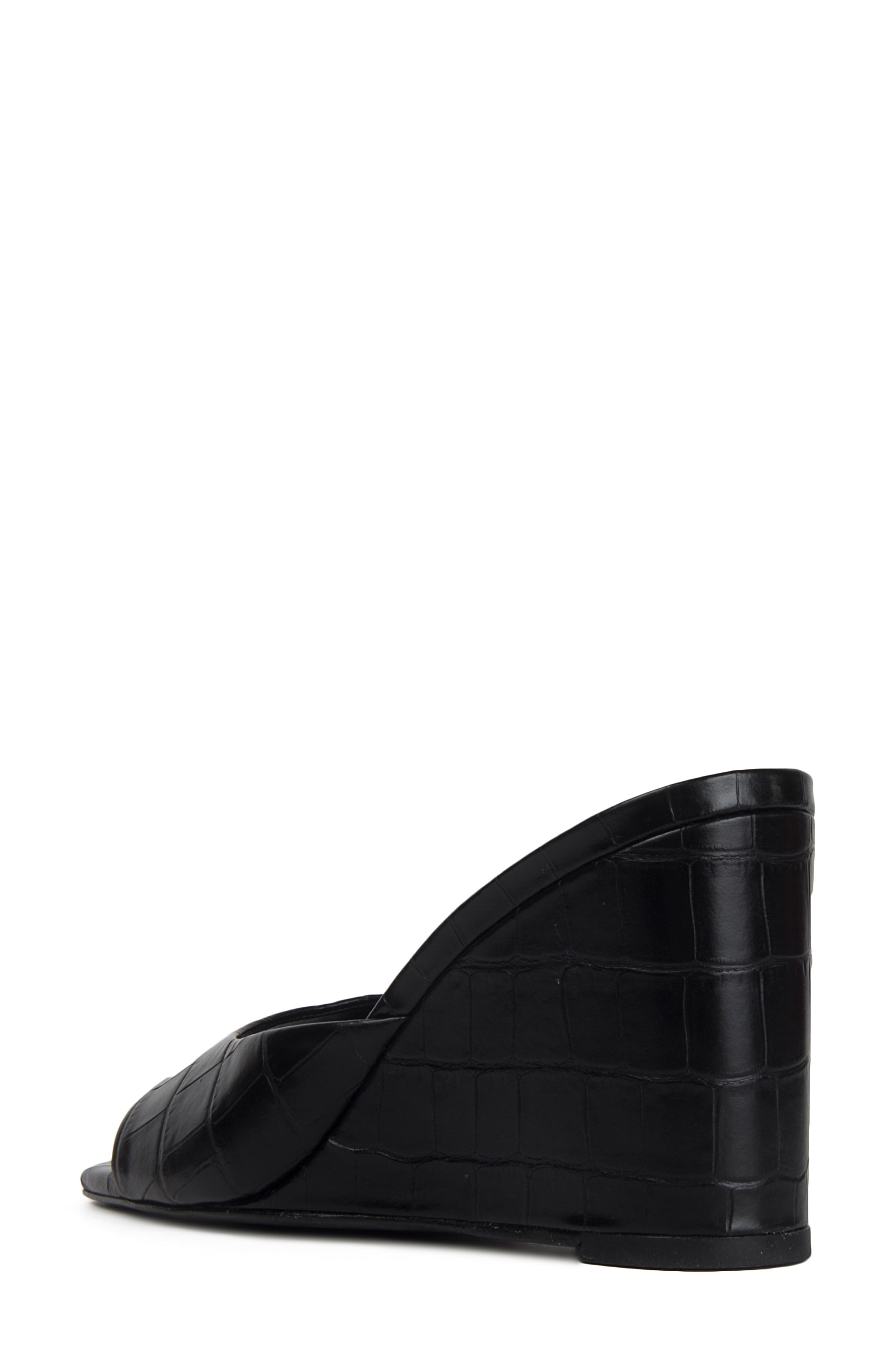 BLACK SUEDE STUDIO Paloma Wedge Sandal, Alternate, color, 