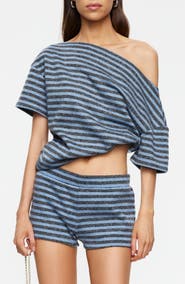 LIONESS Wildlands One-Shoulder Knit Top