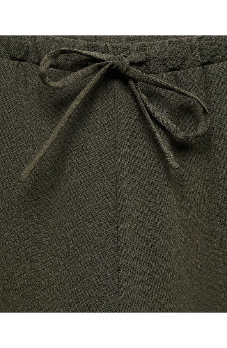 MANGO Elastic Waist Straight Pants, Alternate, color, 