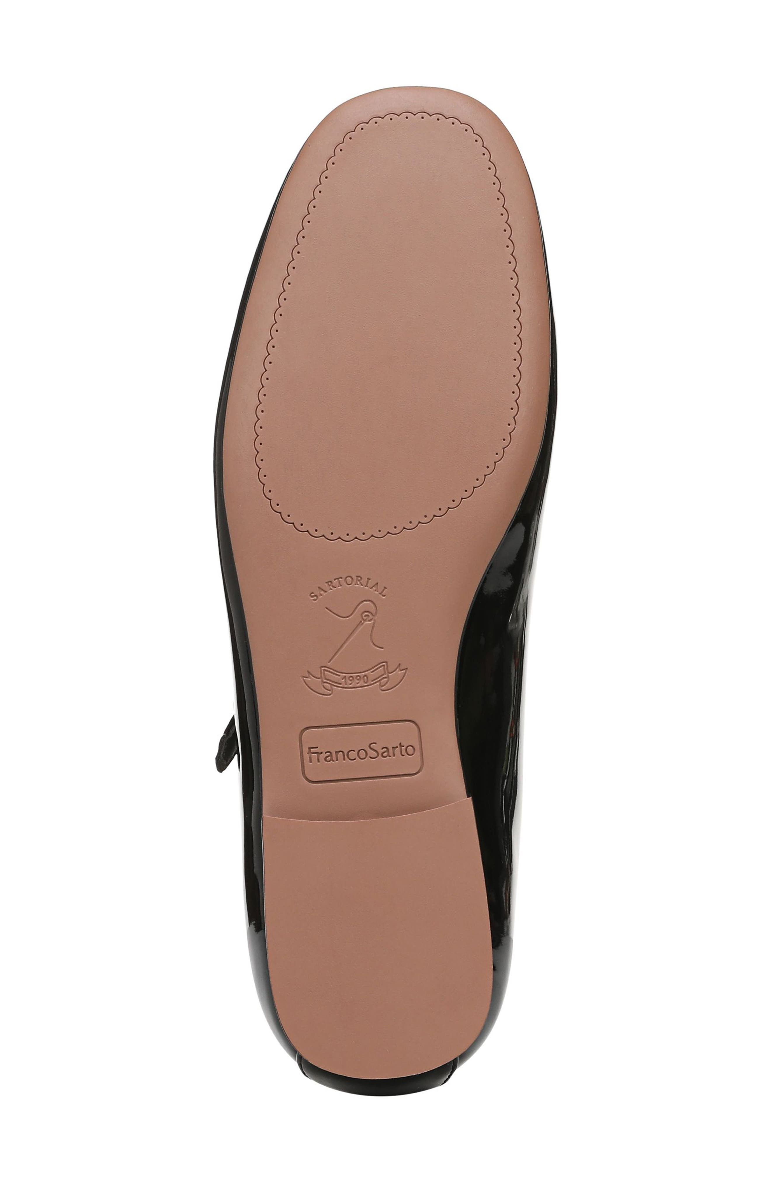 Franco Sarto Arden Mary Jane Flat, Alternate, color, Black Patent