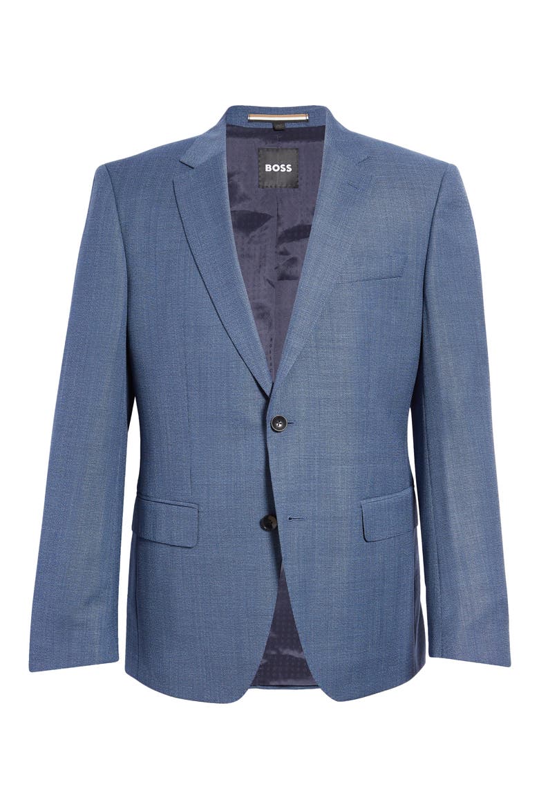 Slim Fit Virgin Wool Sport Coat, Alternate, color, MEDIUM BLUE