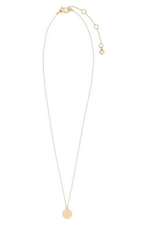 mini initial pendant necklace