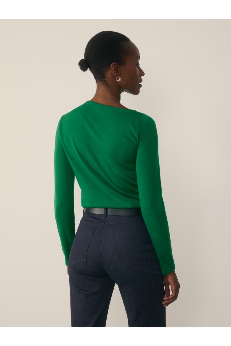 Rona Merino Top, Alternate, color, Green