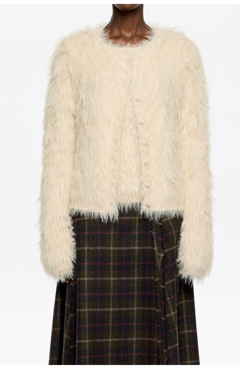 Fur Cardigan