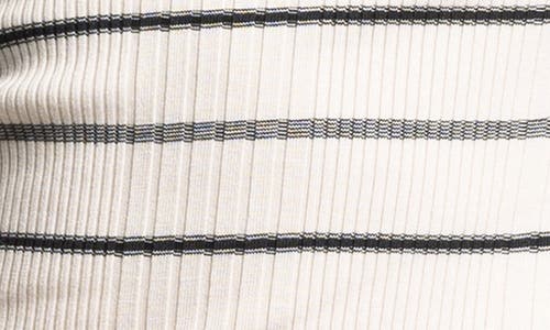 Weekend Los Angeles Renata Stripe Scoop Neck Cotton Blend Top In Ivory St3005