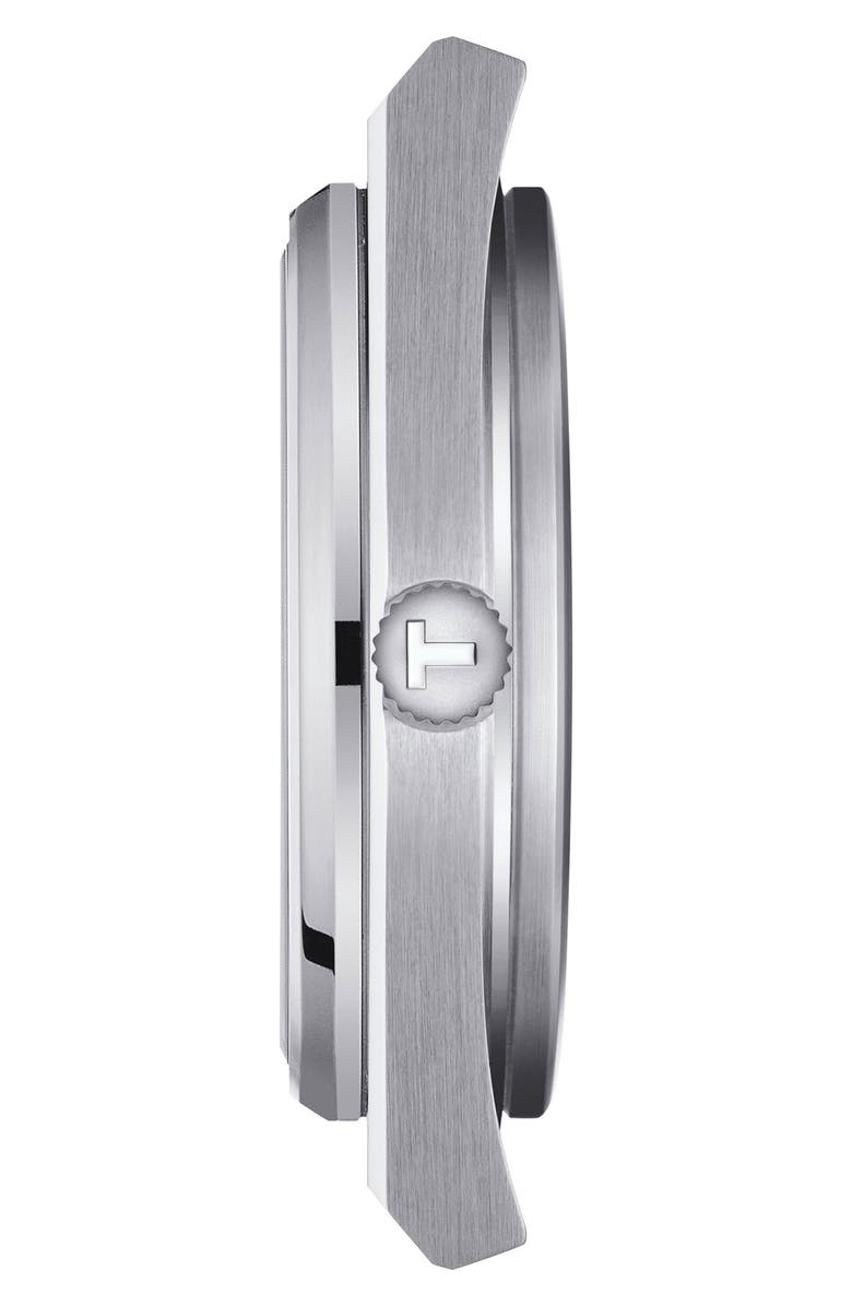 Tissot PRX Rubber Strap Watch, 40mm, Alternate, color, Black